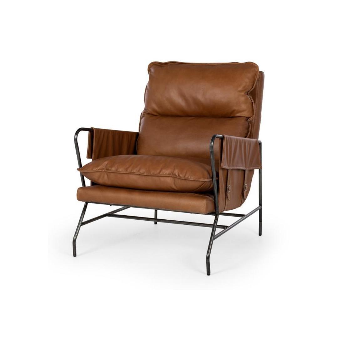 Norse Armchair Tobacco Leather image 0